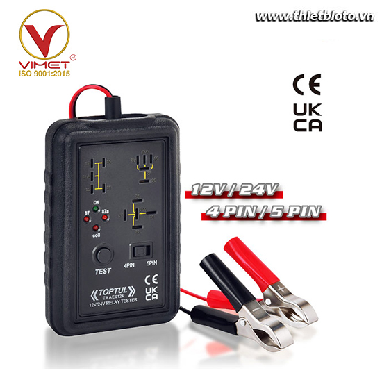 Máy kiểm tra rơ-le ô tô 12V / 24V TOPTUL EAAE0124